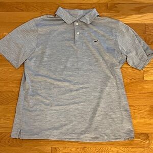 Boys Vineyard Vines Performance Gray polo, size L